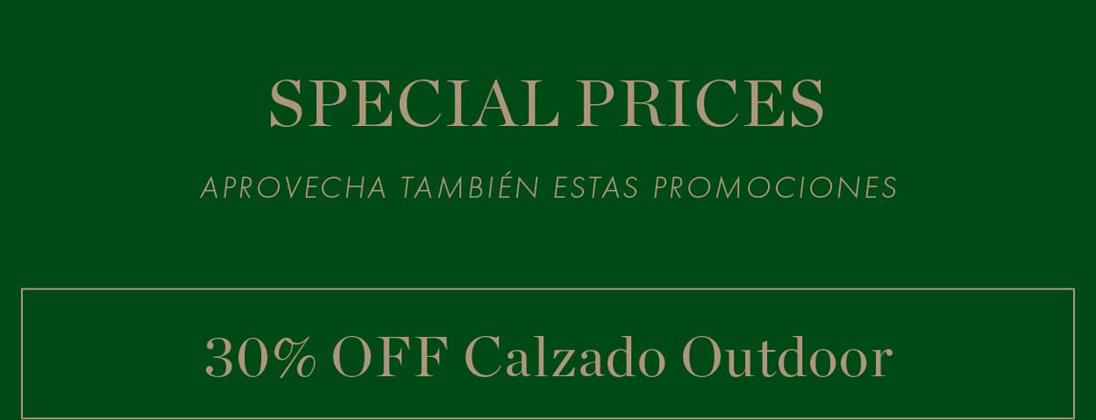 30% OFF calzado outdoor